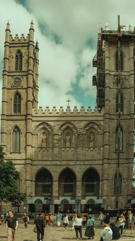 Notre Dame Basilica in Montreal Canada with HelloRoam eSIM data plan connectivity