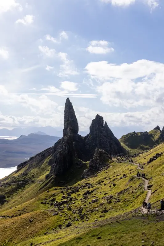 Old Man Of Storr Isle Of Skye in Schotland - top attraction for travelers with eSIM connectivity