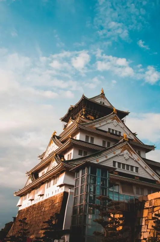 Osaka Castle in Osaka Japan with HelloRoam eSIM data plan connectivity while traveling