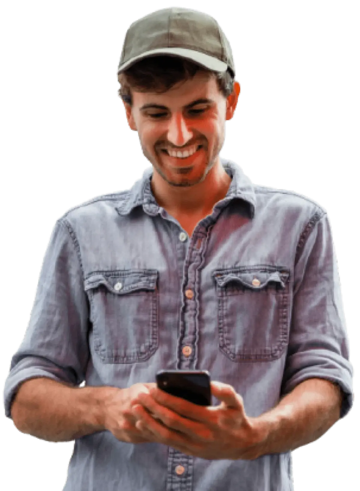 Phone mockup showing the HelloRoam app with an active eSIM plan