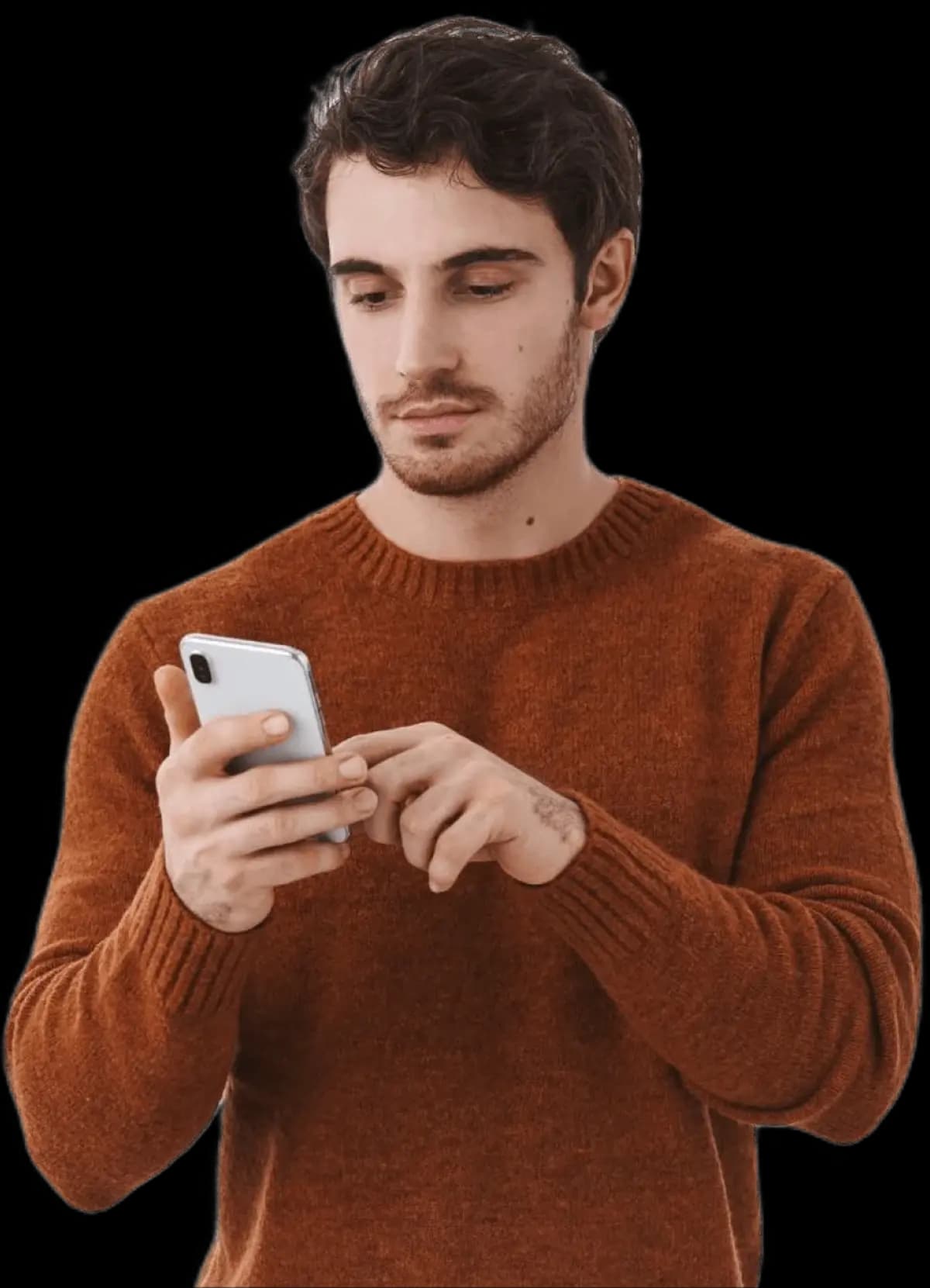 Makieta telefonu pokazująca aplikację HelloRoam z aktywnym planem eSIM
