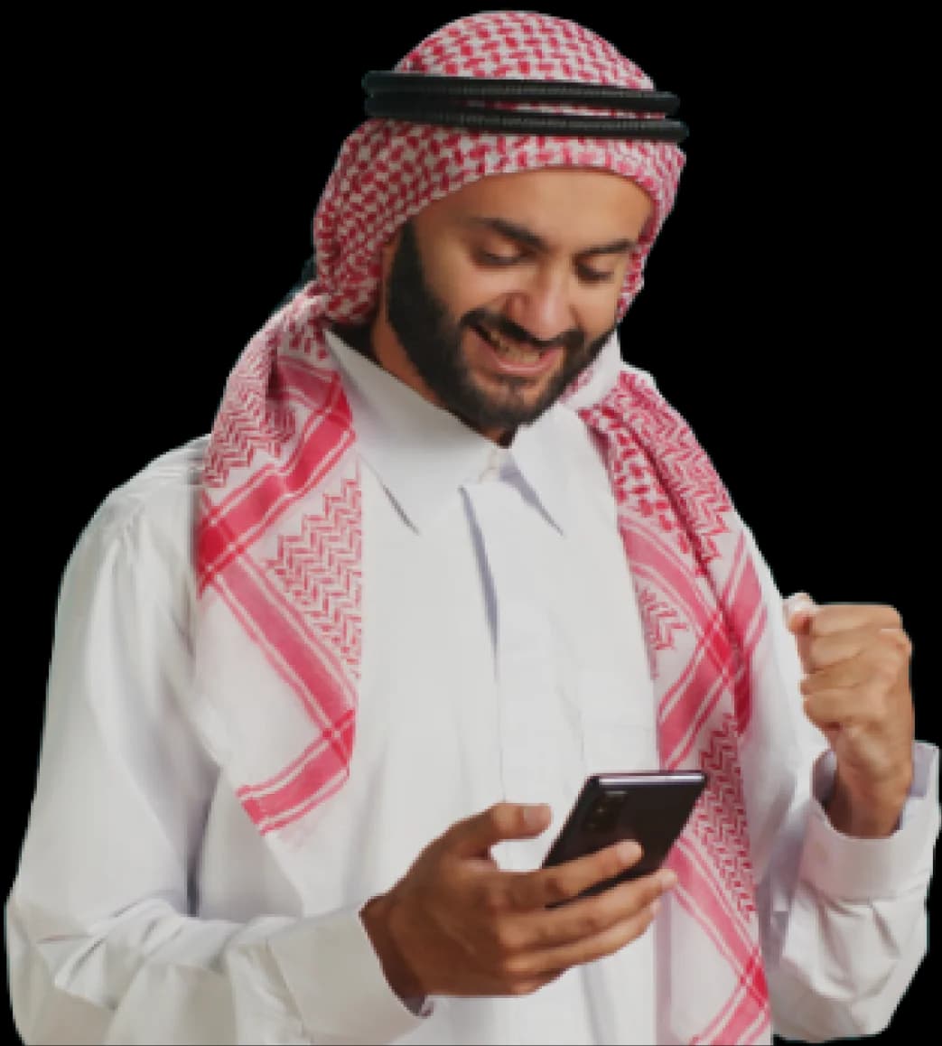 Illustration of a traveler holding a smartphone showcasing eSIM activation and what to expect after confirming device compatibility