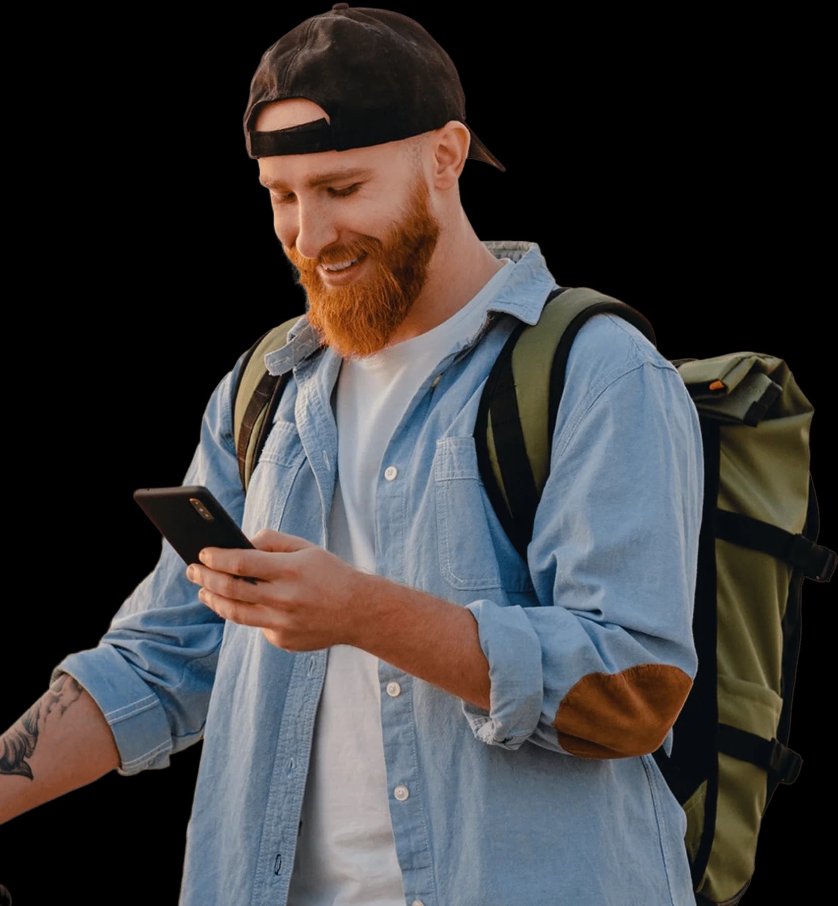 Travel guide illustration showing global eSIM connectivity for international roaming