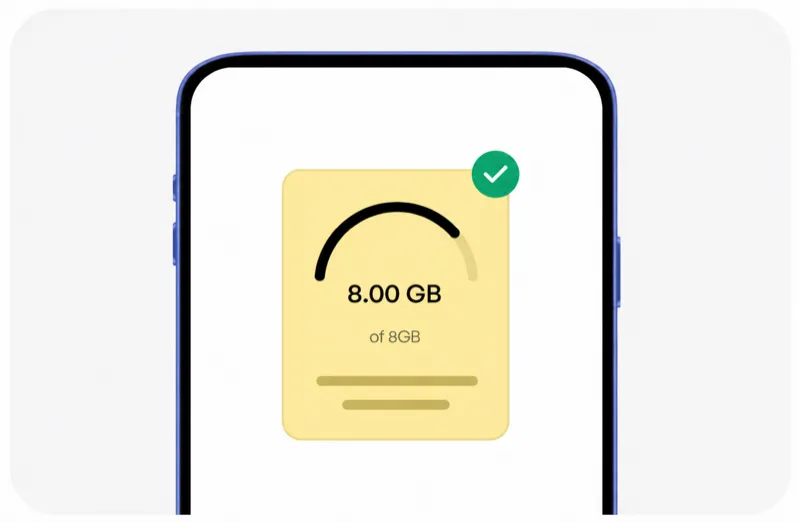 HelloRoam eSIM management on iPhone