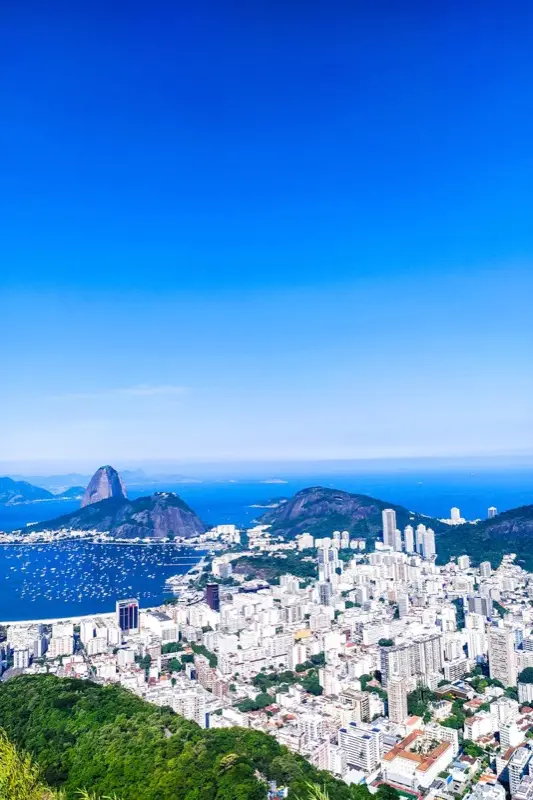 Sugarloaf Mountain Botafogo Bay Rio de Janeiro com plano de dados HelloRoam eSIM para conectividade de viajantes