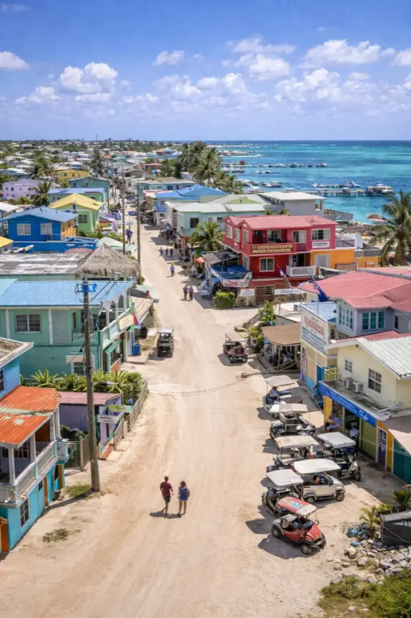 San Pedro Belize eSIM coverage for travelers with HelloRoam mobile data plans and fast internet