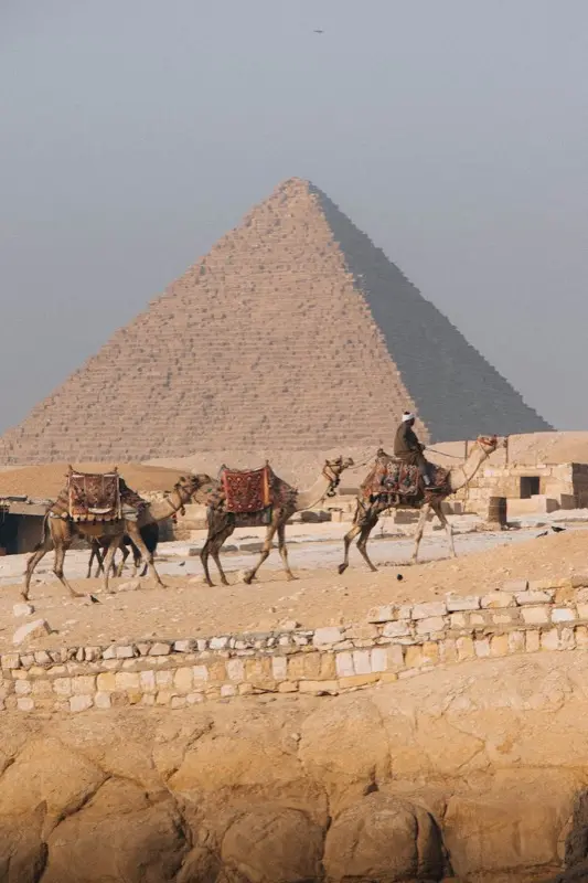 Great Pyramid Of Giza in Cairo Egypt with HelloRoam eSIM data plan connectivity while traveling