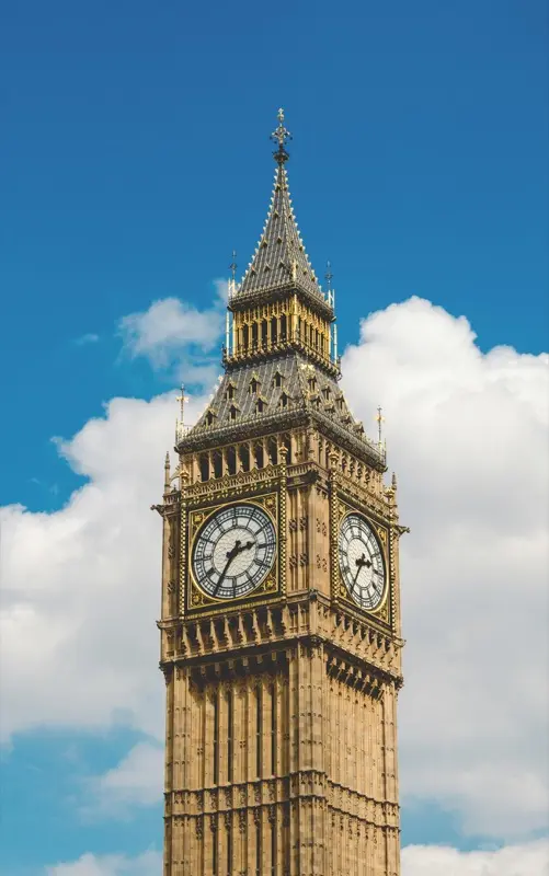 Big Ben in Angleterre - top attraction for travelers with eSIM connectivity