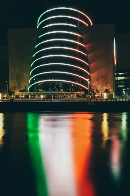 Convention Centre Dublin avec connectivité HelloRoam eSIM pour voyageurs du monde entier