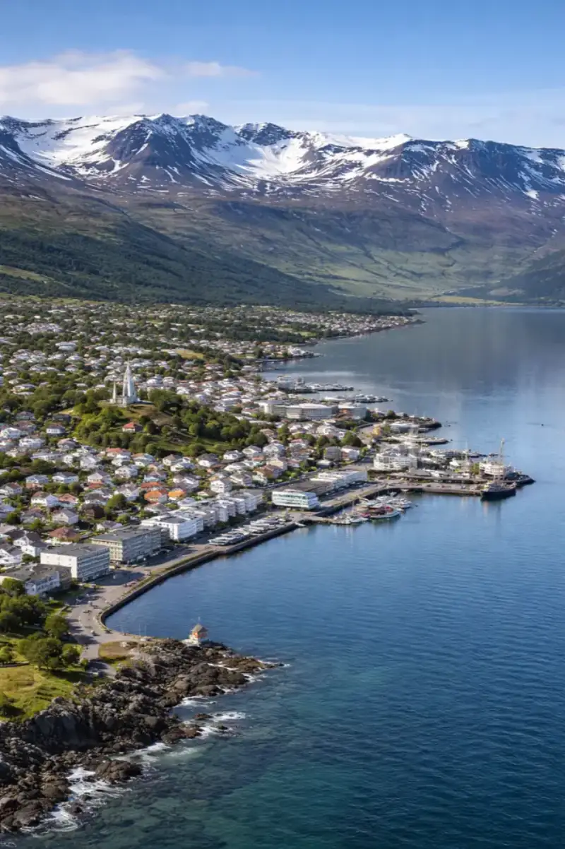 Akureyri travel eSIM with HelloRoam mobile data plans for Iceland visitors and tourists