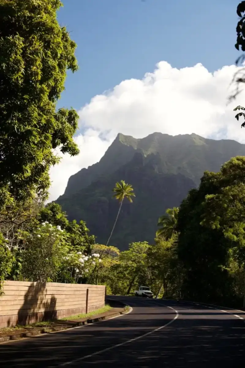 eSIM Faaa Tahiti - Faa'a International Airport on Tahiti with the island's green volcanic mountains in the background