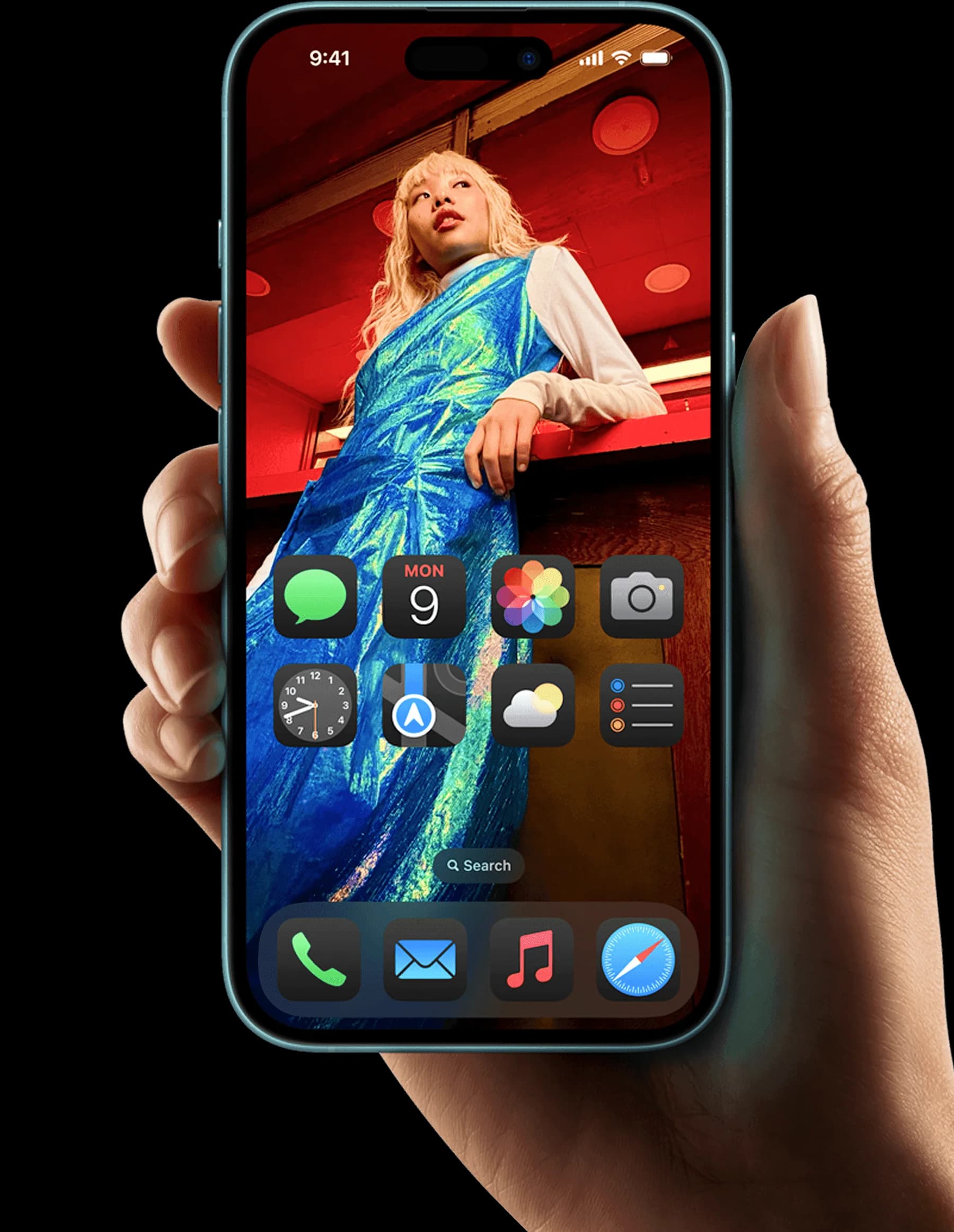 Smartphone background displaying HelloRoam eSIM interface