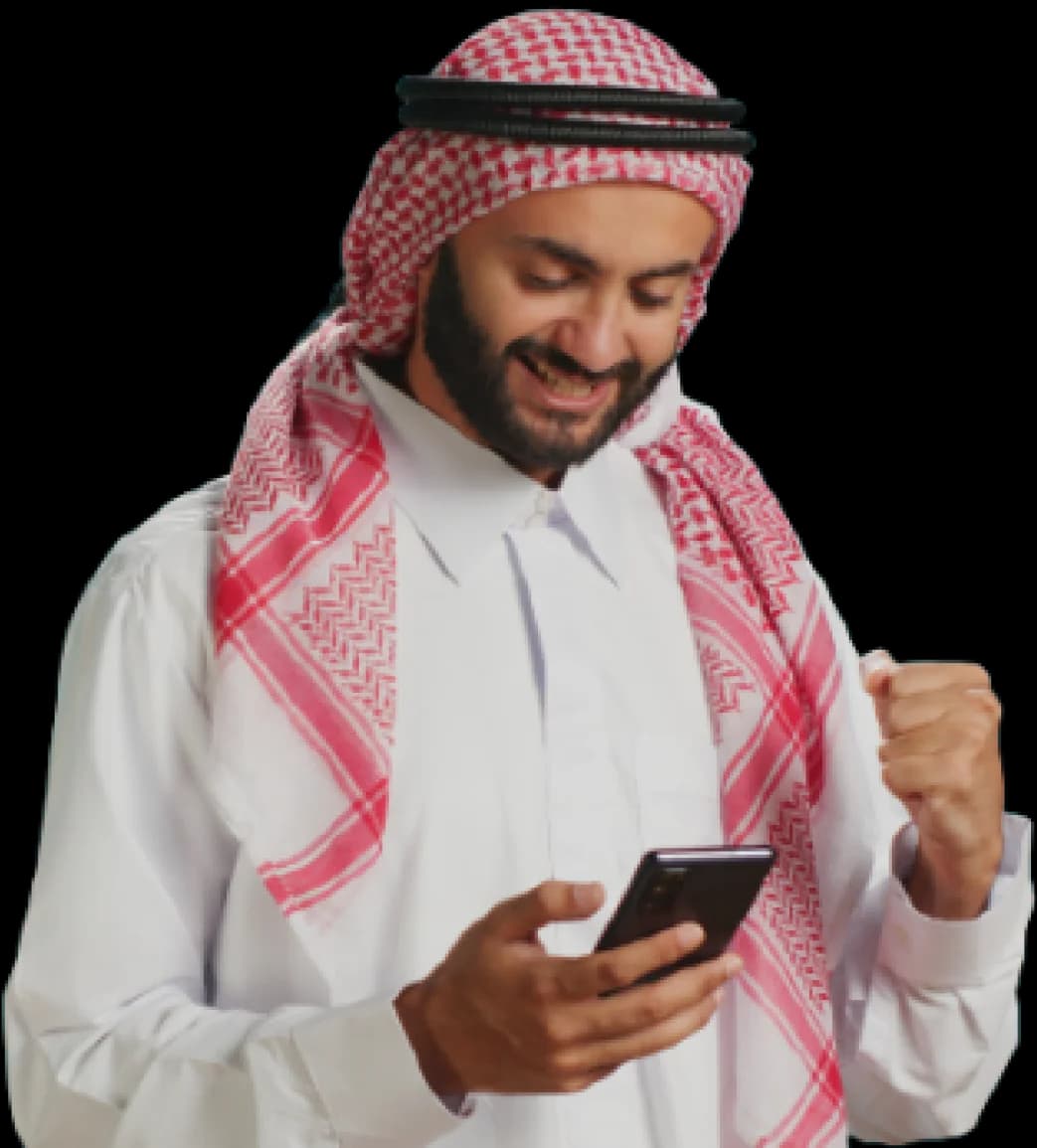 מוקאפ טלפון שמציג את אפליקציית HelloRoam עם eSIM פעיל