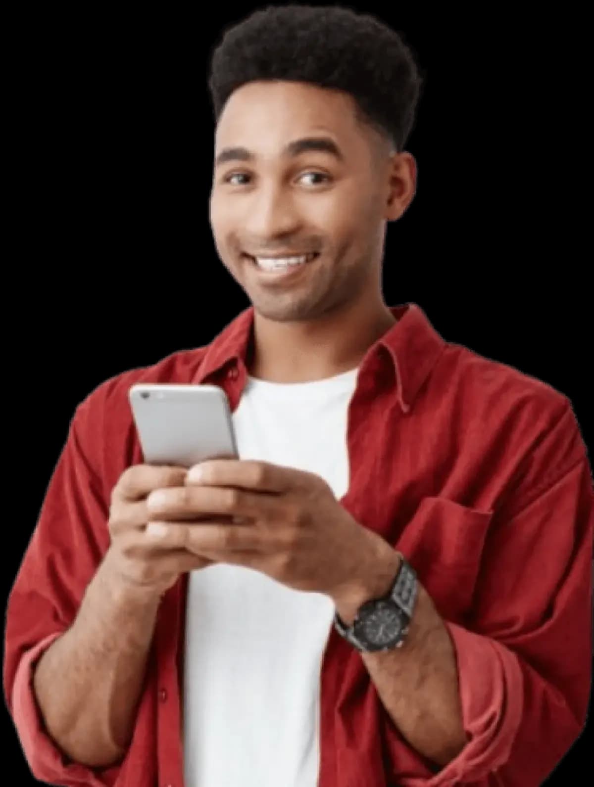 Illustration of a traveler holding a smartphone showcasing eSIM activation and what to expect after confirming device compatibility