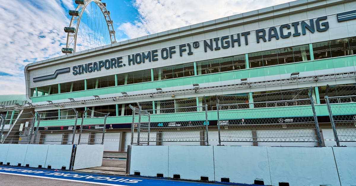 Circuito del Gran Premio di Singapore vuoto durante il giorno, tappa del calendario f1 2026.