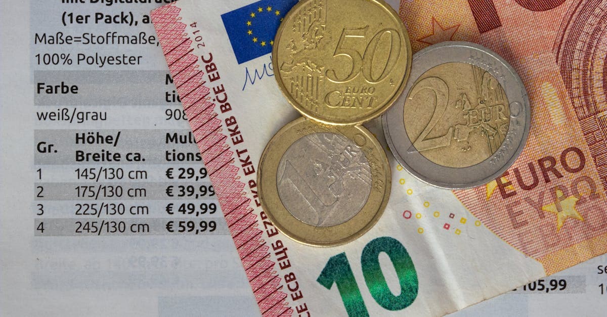 Euro coins and banknotes on a price list, comparing hello roam vs travel eSIM travel eSIM plan costs.