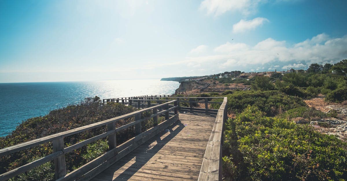 Passadiço de madeira ao longo do litoral algarvio, trilho activo entre as things to do in algarve portugal