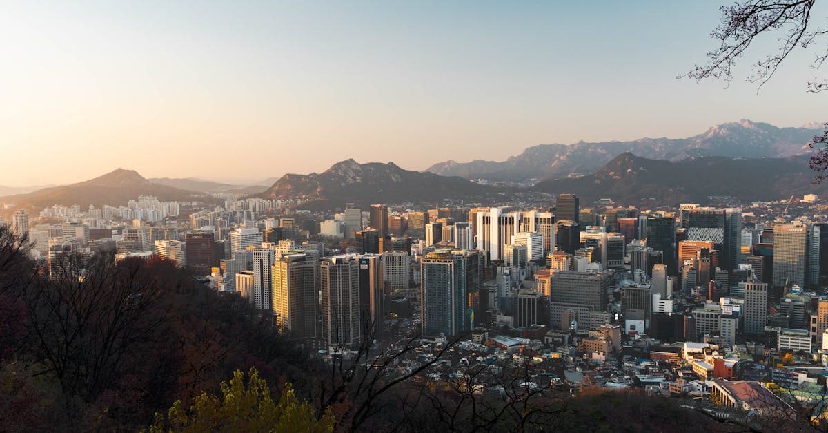 오사카 항공권 자주 묻는 질문 답변, 석양에 물든 남산타워와 서울 스카이라인