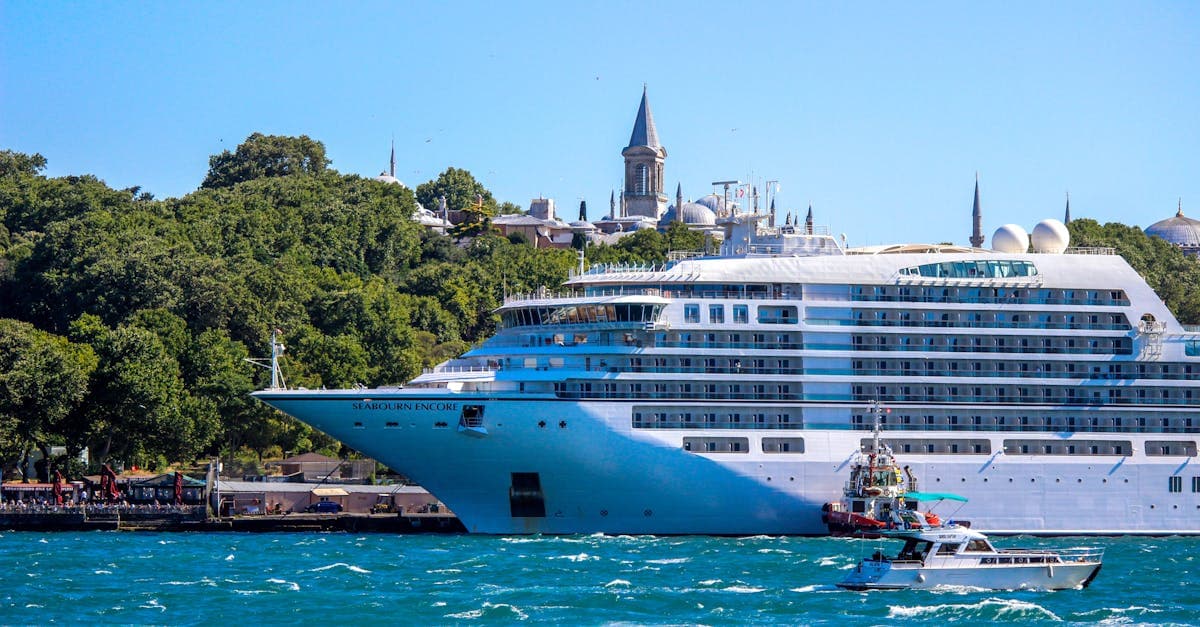 2026 cruise gemisi fiyatları özeti için İstanbul Boğazı'nda seyreden lüks yolcu gemisi