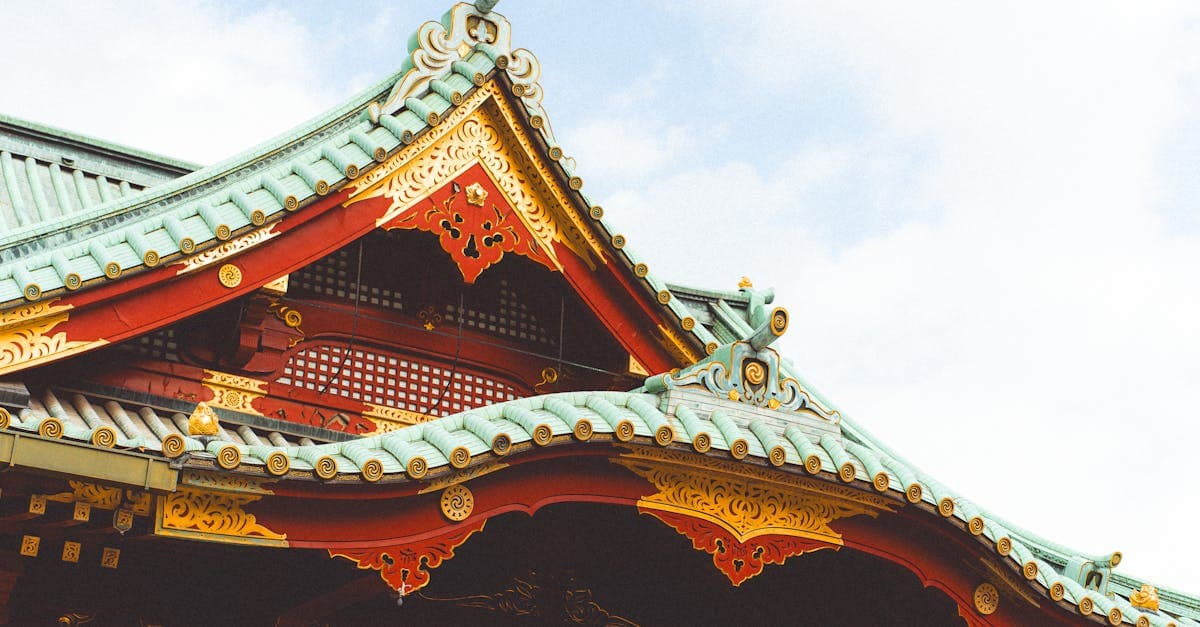 Ornate traditional temple roof architecture in Tokyo — compare travel eSIM providers before visiting Japan