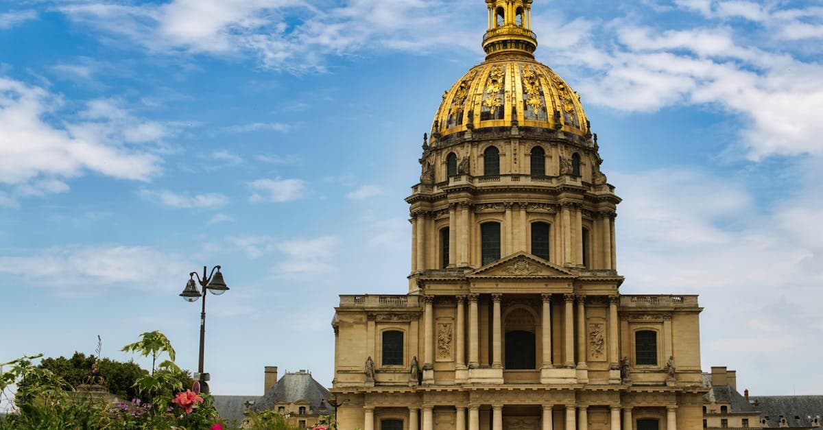 Les Invalides golden dome under a vibrant blue Paris sky, a must-see during the best time to visit Paris