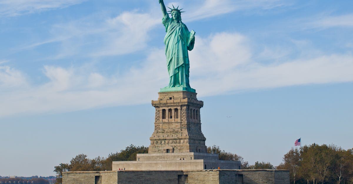 Iconic Statue of Liberty welcoming international visitors who completed their us visa appointment from Canada