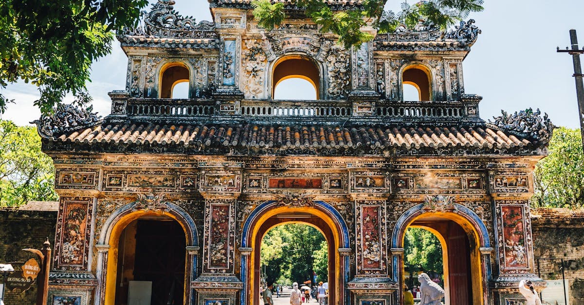 Intricate gate of the Imperial City of Huế, representing Vietnam entry requirements beyond the vietnam visa for australian.