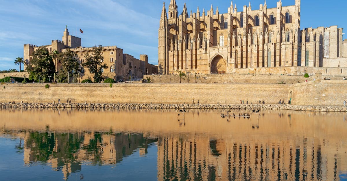 Gotische Kathedrale von Palma an sonnigem Tag – Urlaubsorte beim Mallorca Urlaub entdecken