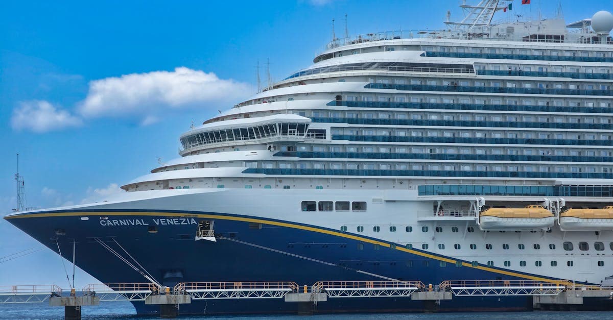 Carnival Adventure docked at port under a clear blue sky, ideal for setting up travel eSIM connectivity