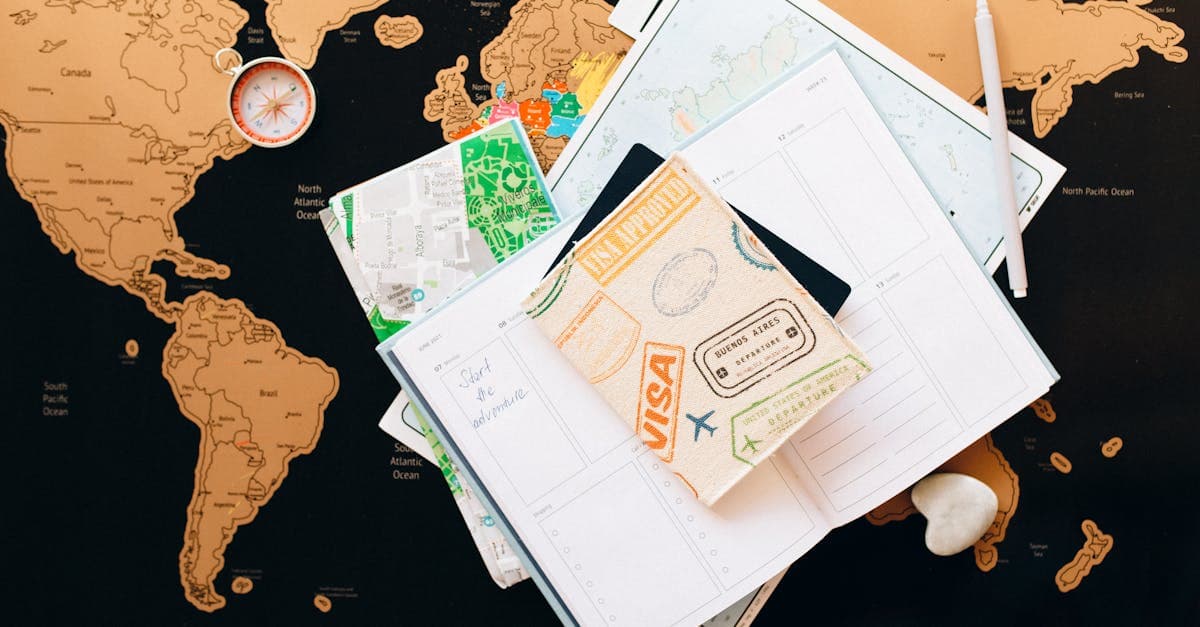 Travel map with compass and notebook showing minimum income requirements to qualify for a digital travel eSIM visa portugal