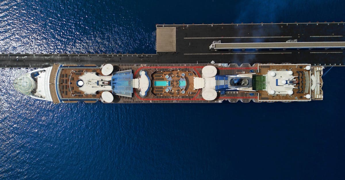 Top view of a cruise ship pool deck to help choose the best cabin when reviewing Carnival Adventure deck plans