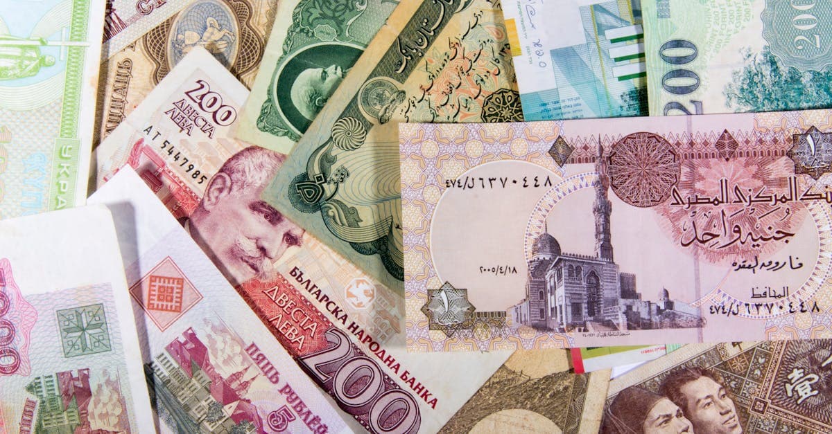 Internationale sedler og valuta til praktisk forberedelse af egypten rejser