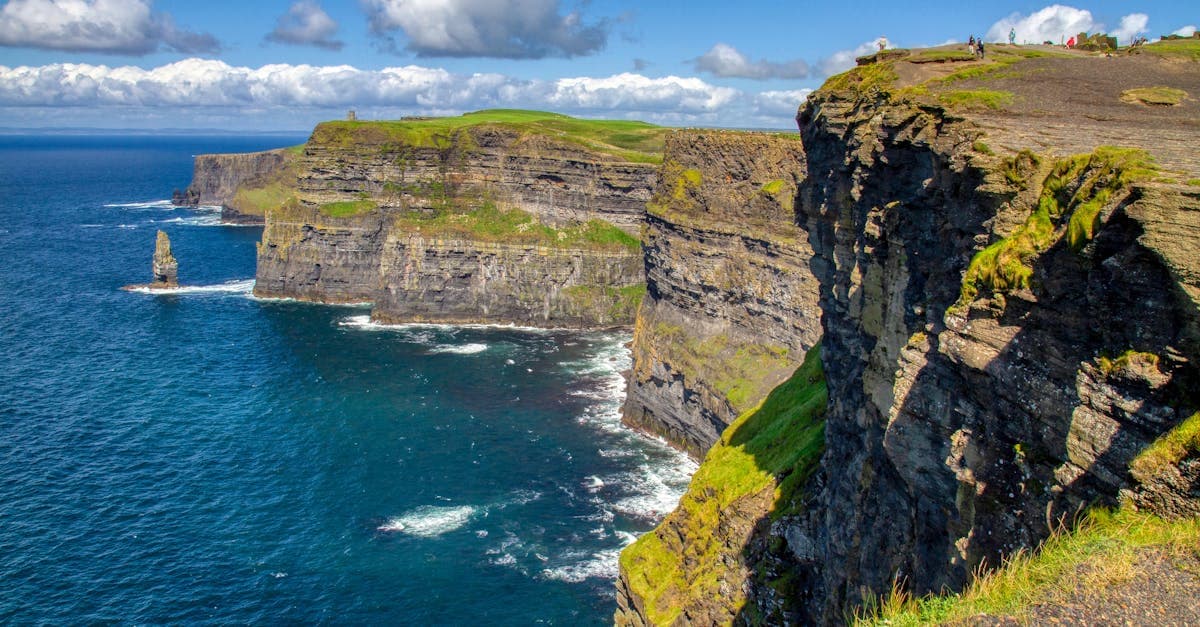 Cliffs of Moher under a vivid blue sky, highlighting rural Ireland where mobile network coverage can be patchy.