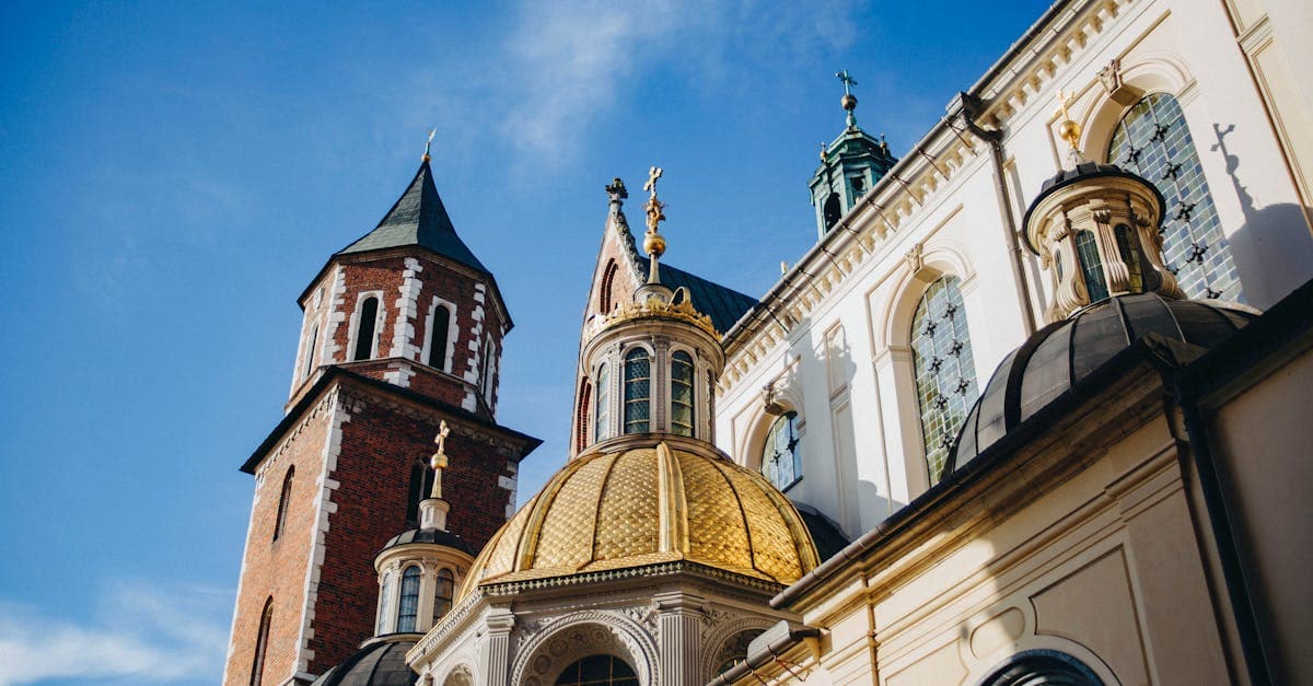 Gotycka architektura Katedry Wawelskiej na Wzgórzu Wawelskim w Krakowie