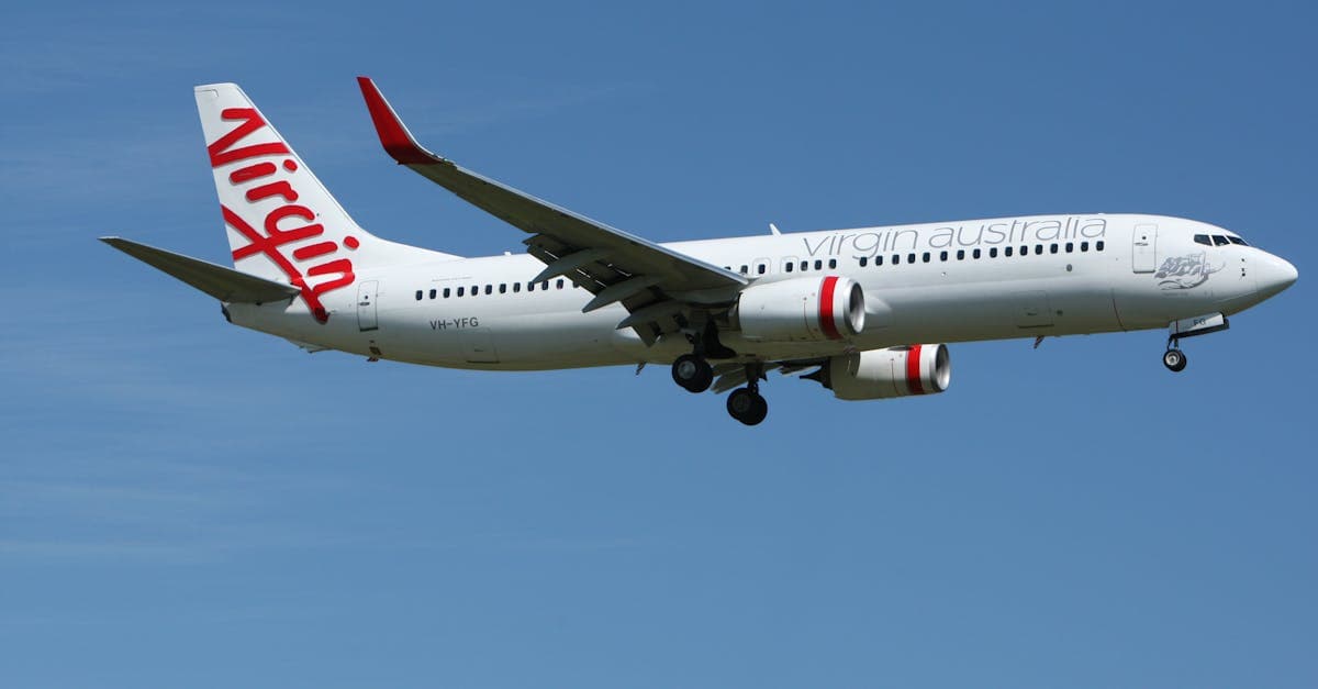 Virgin Australia aircraft approaching Melbourne Airport, ideal for finding cheap expedia flights