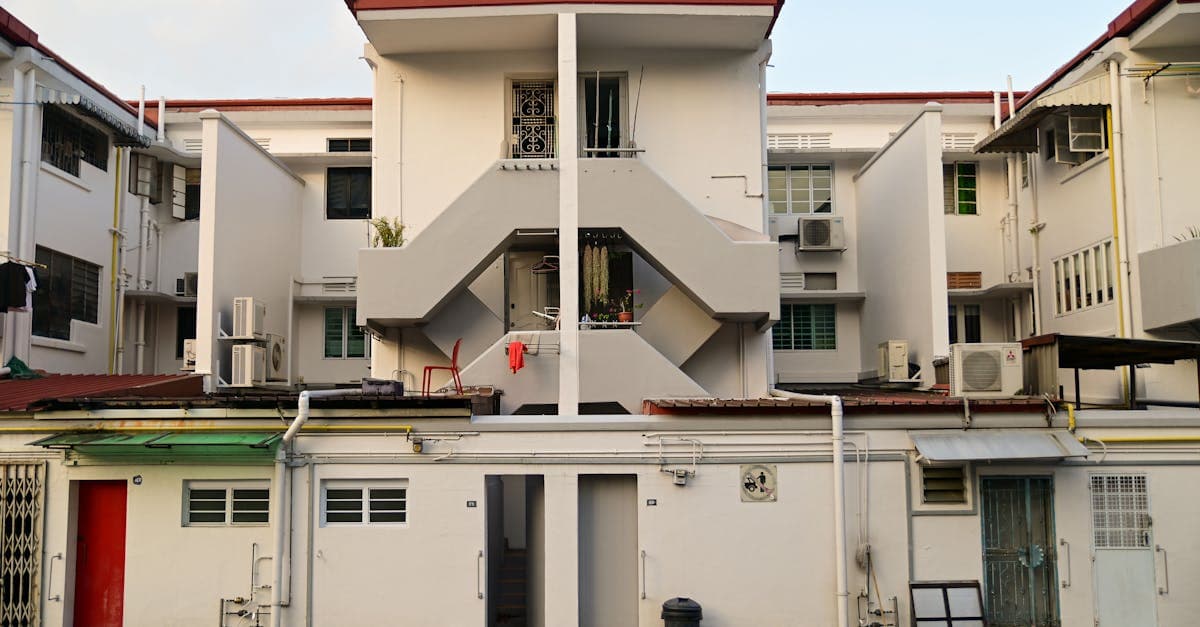 Art deco apartment facades in Tiong Bahru, one of Singapore's most charming neighborhoods to explore
