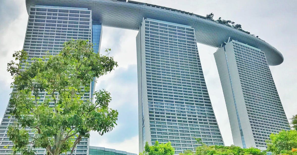 Marina Bay Sands Hotel rising above lush tropical gardens, Singapore's landmark destination for 2026 travellers.