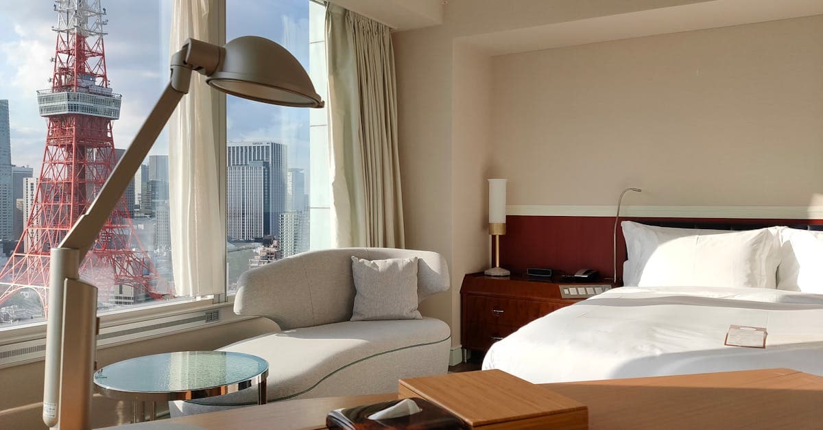 Elegant hotel room overlooking Tokyo Tower, a top accommodation pick in this tokyo travel guide