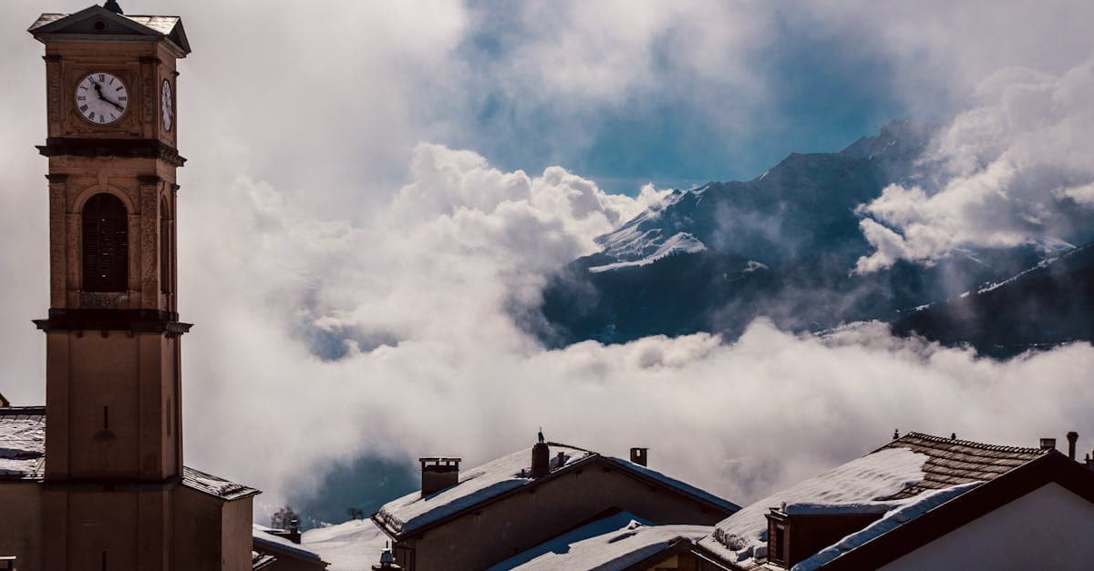 Snow-blanketed Swiss Alps village in winter, the cheapest season for Indian travellers visiting Europe