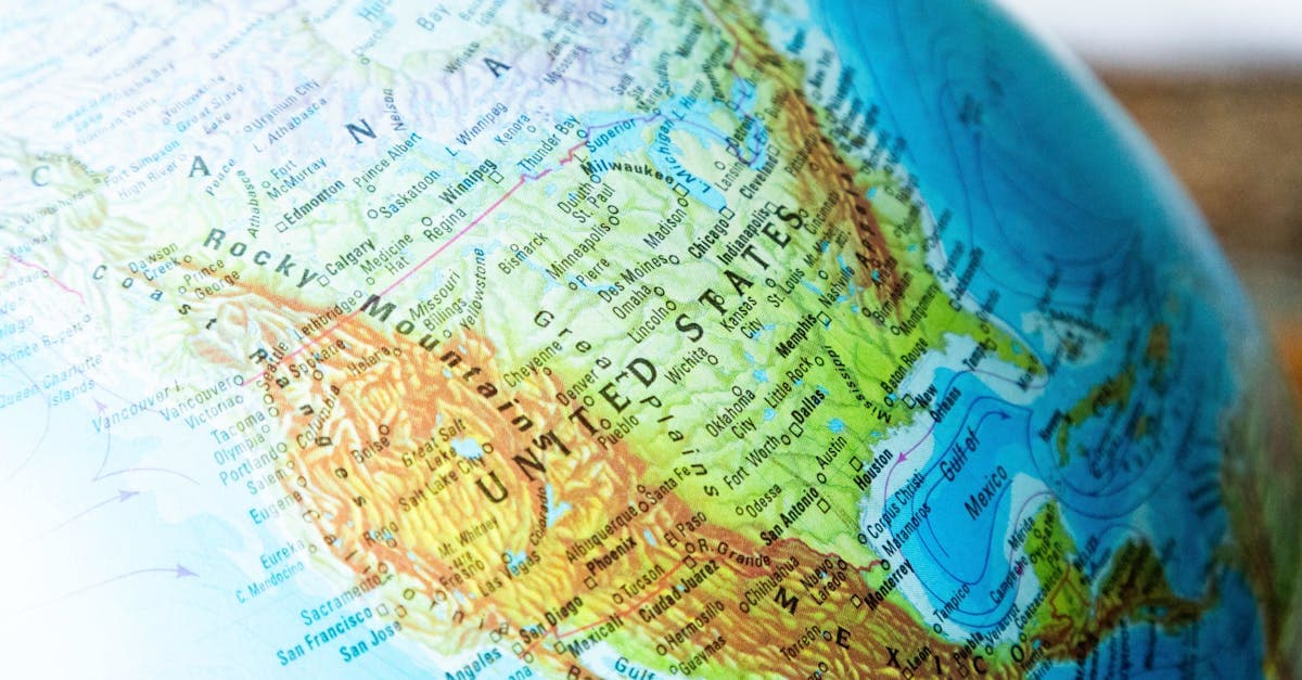 Detailed globe featuring North America and political boundaries, illustrating worldwide coverage for international travel eSIM plans