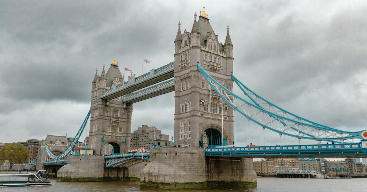 Tower Bridge on a cloudy day showing how london weather compares to Canadian climates