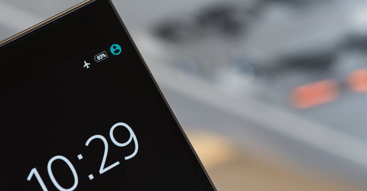 Focused image of a smartphone showing a 10:29 time with blurred background.