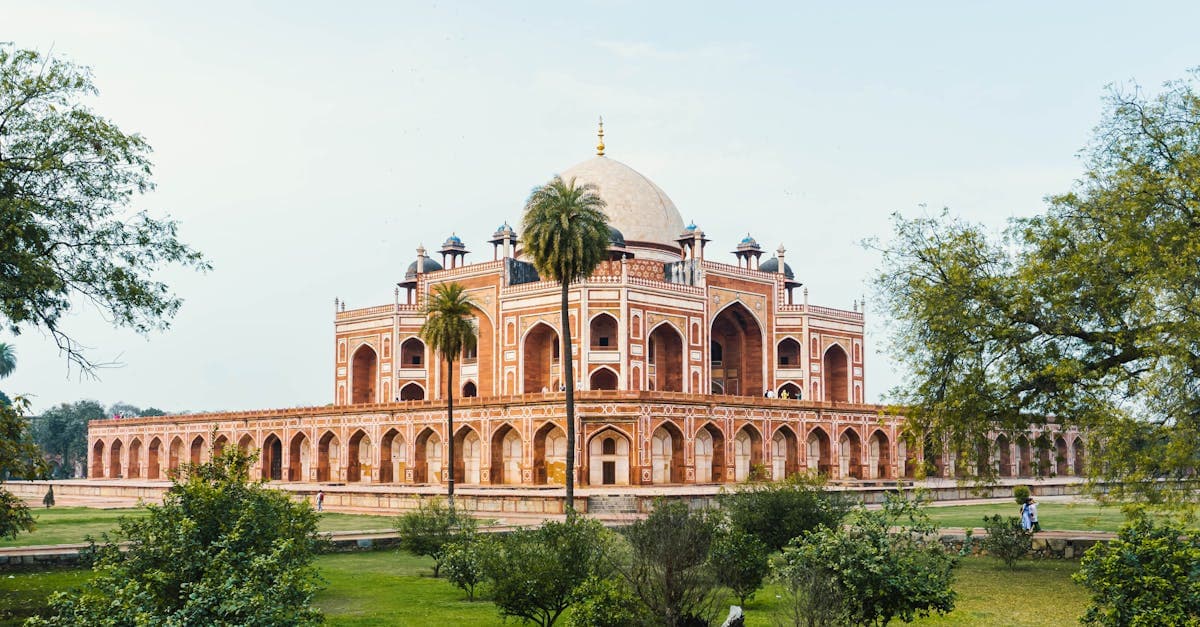 Humayun's Tomb in New Delhi, a landmark easily explored after taking a non-stop toronto to delhi flight