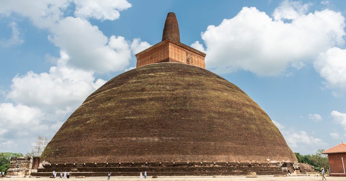 Abhayagiri Stupa in Anuradhapura, Sri Lanka — among the cheapest countries to visit from India