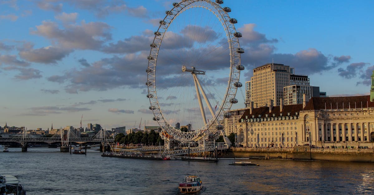 Il London Eye e il Tamigi in una serata tranquilla, per scegliere quando visitare Londra al meglio