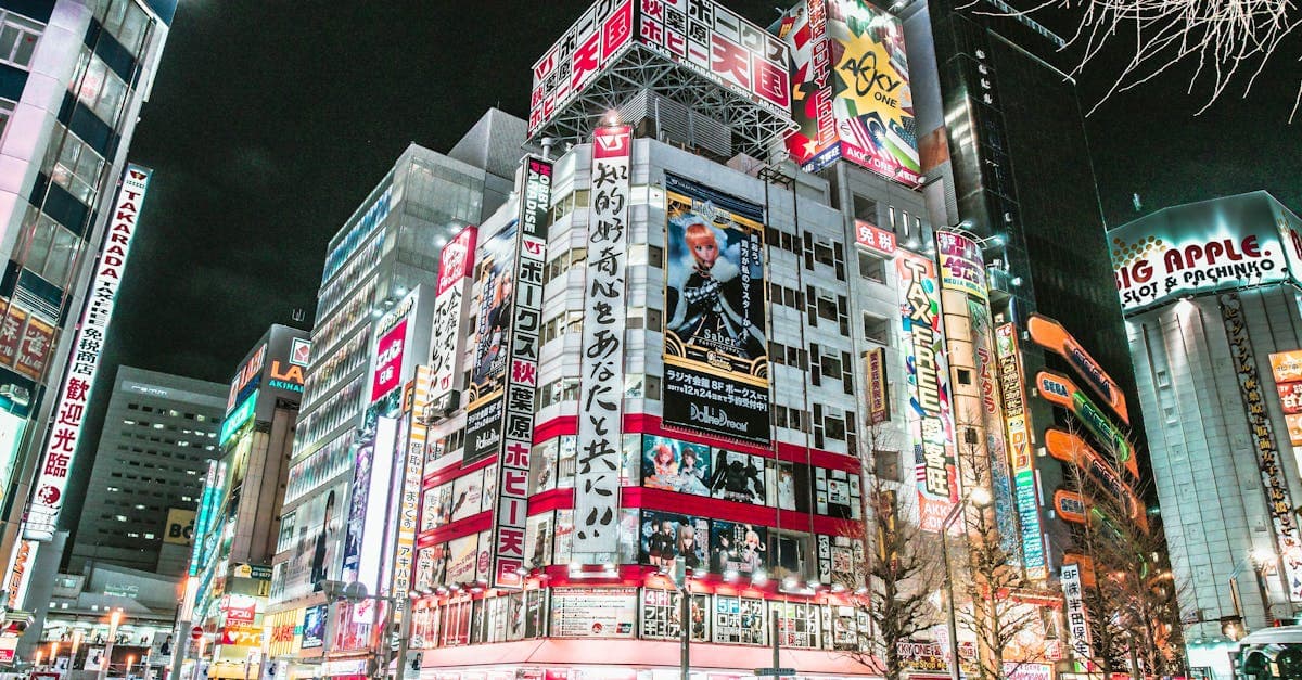 Japonya gezilecek yerler arasında Tokyo Akihabara'nın geceleri neon tabelalarla dolu elektrikli sokakları