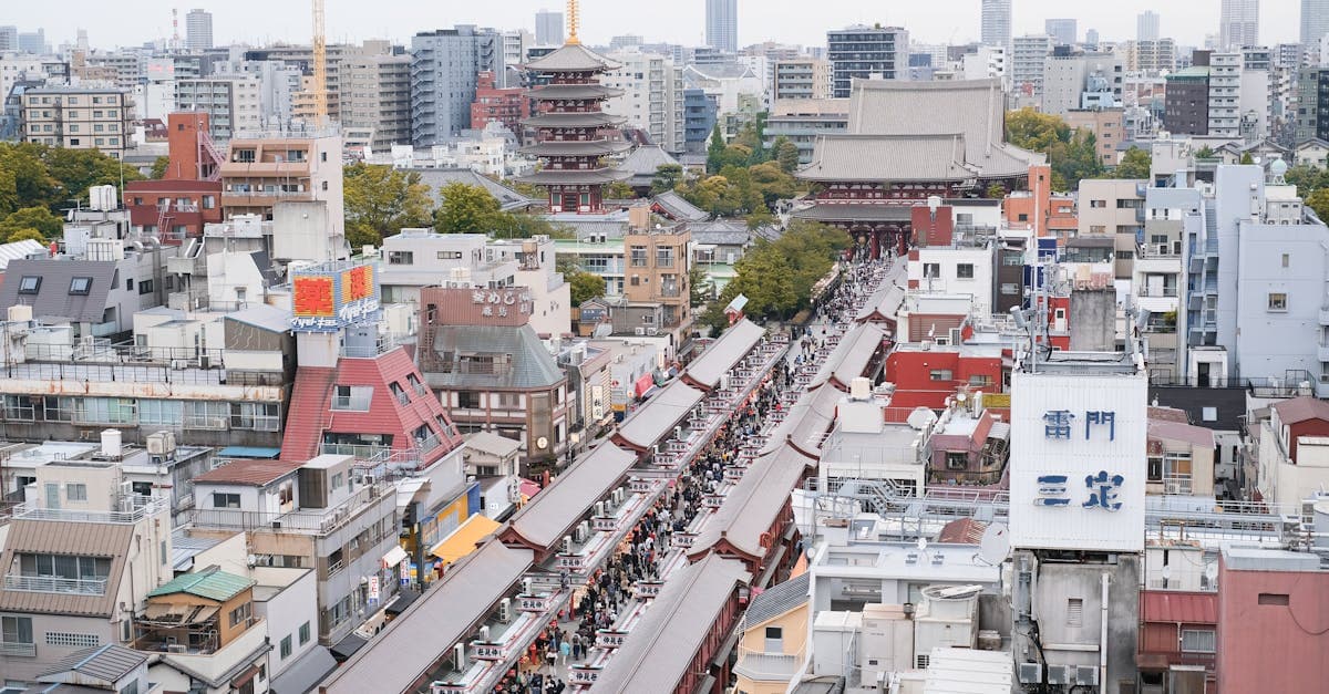 Crowded approach to Senso-ji Temple in Asakusa, one of the most visited things to do in Tokyo