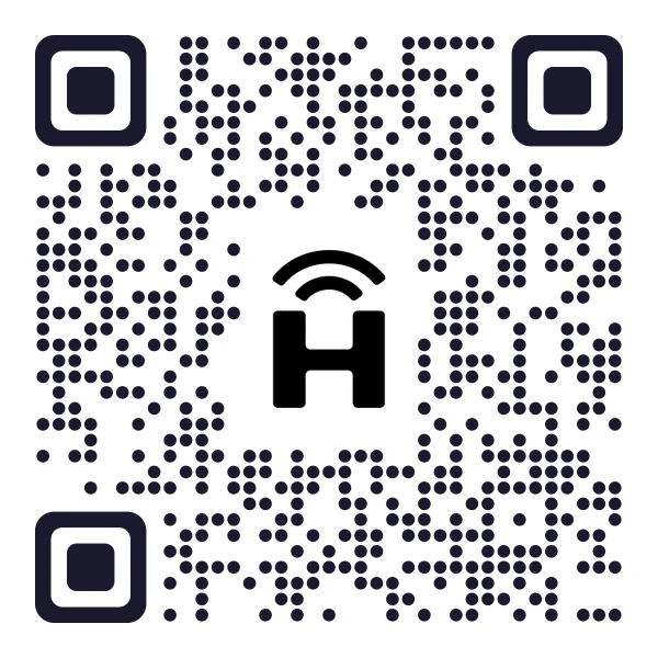 QR code to download the HelloRoam app